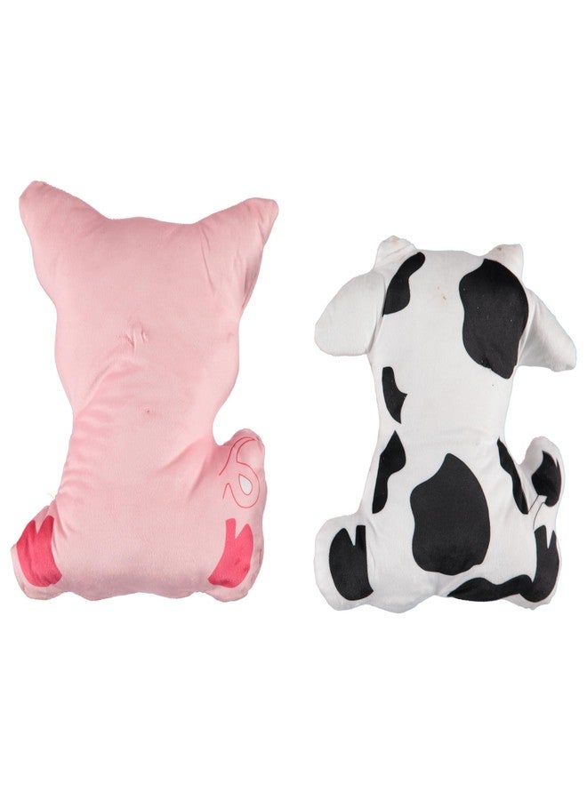 Cudlie 2 Pack Plush Dog Chew Toys – Large 10" Squeaky Toys for Small & Medium Dogs – Soft, Durable & Engaging Plush Pet Toy Set– (Safari, Farm & Woodland Animal Themes) - Image 2
